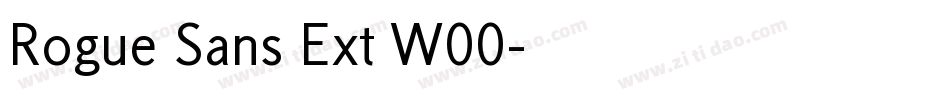 Rogue Sans Ext W00字体转换